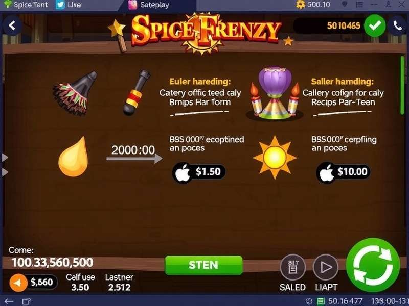Spice Frenzy Gameplay Mechanics